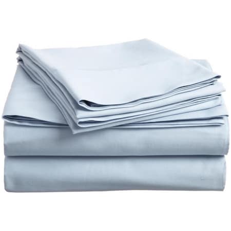 Impressions By Luxor Treasures 400 Thread Count Egyptian Cotton California King Sheet Set Solid Light Blue 400CKSH SLLB